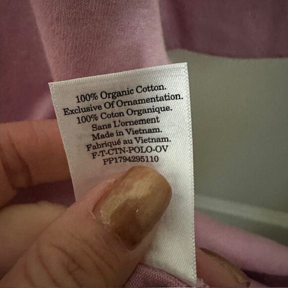 Everlane NWT The Retro Polo Organic Cotton Size: Small Color: Mauve - Picture 10 of 10
